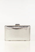 Metallic Crocodile  Clutch