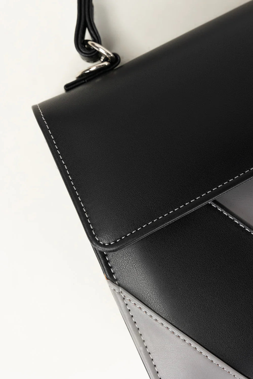 Geometric Accent Shoulder Bag