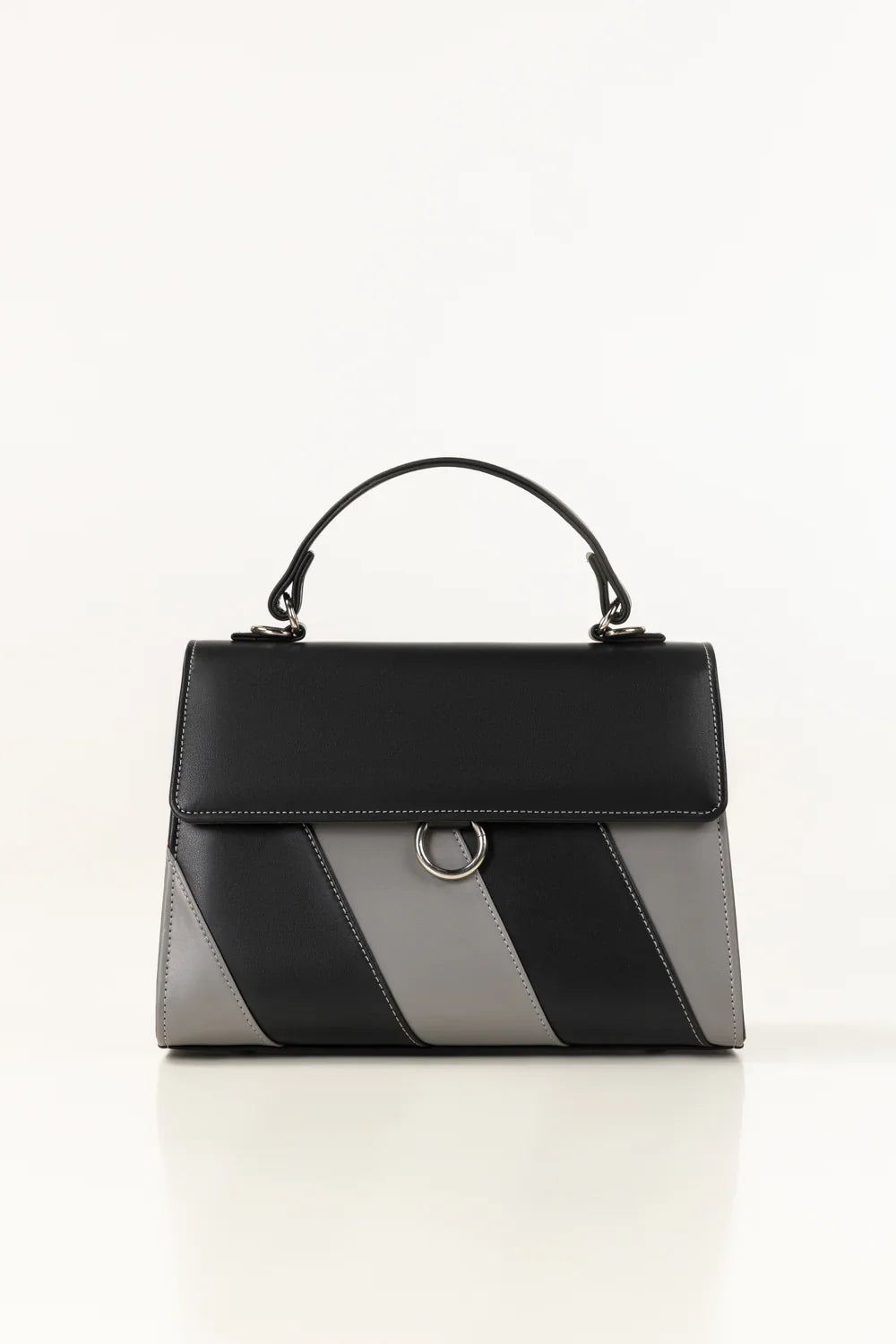Geometric Accent Shoulder Bag