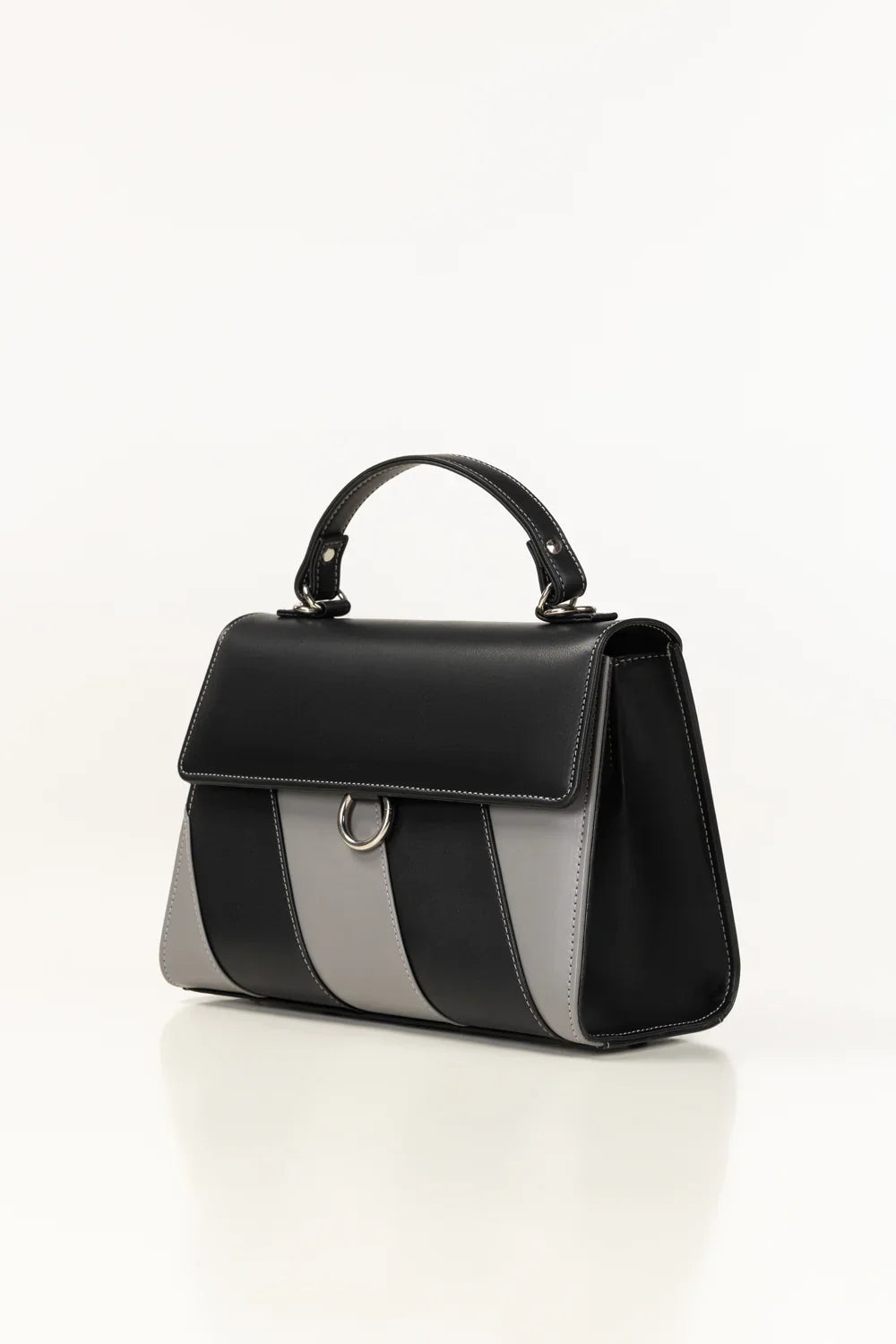 Geometric Accent Shoulder Bag