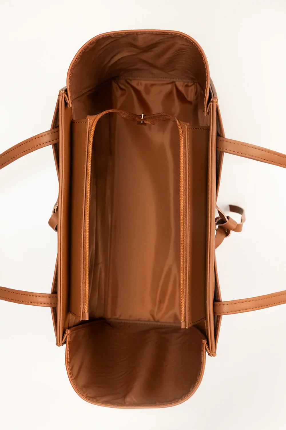 Tan Structured Shoulder Bag