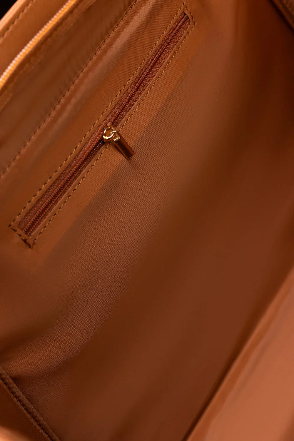 Tan Structured Shoulder Bag