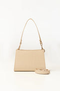 Boxed Beige Shoulder Bag