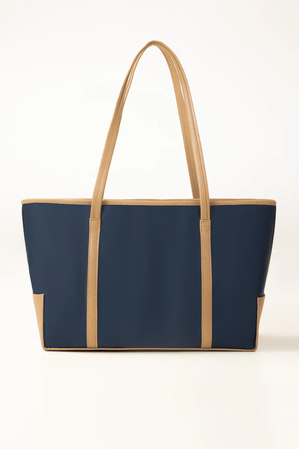 Navy Contrast Shoulder Bag