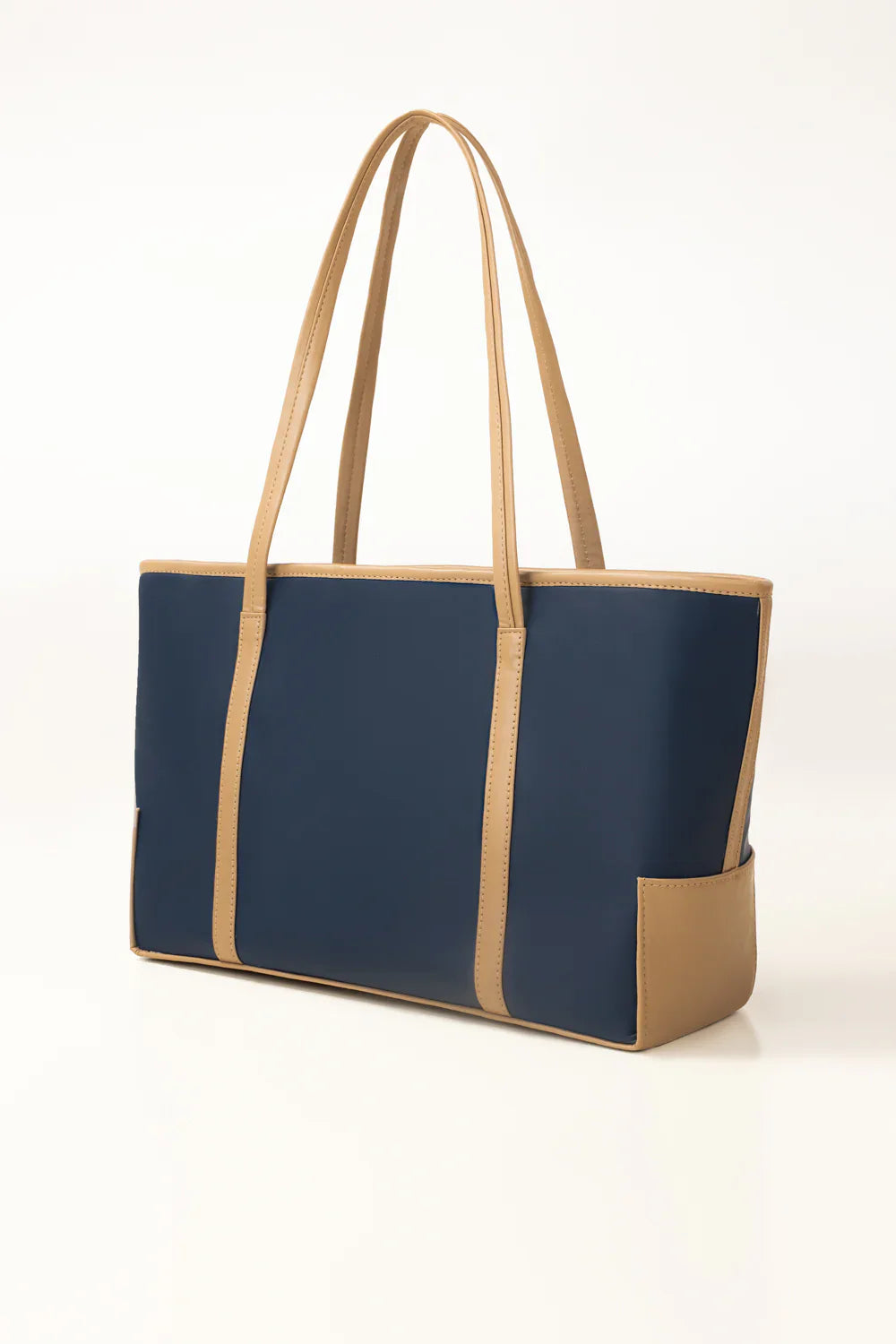 Navy Contrast Shoulder Bag
