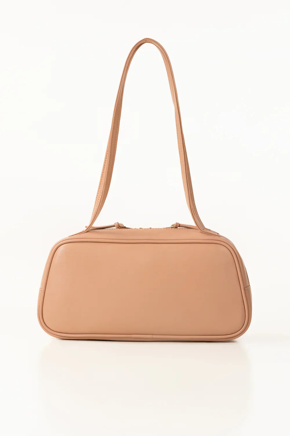 Pink zip-top Shoulder Bag