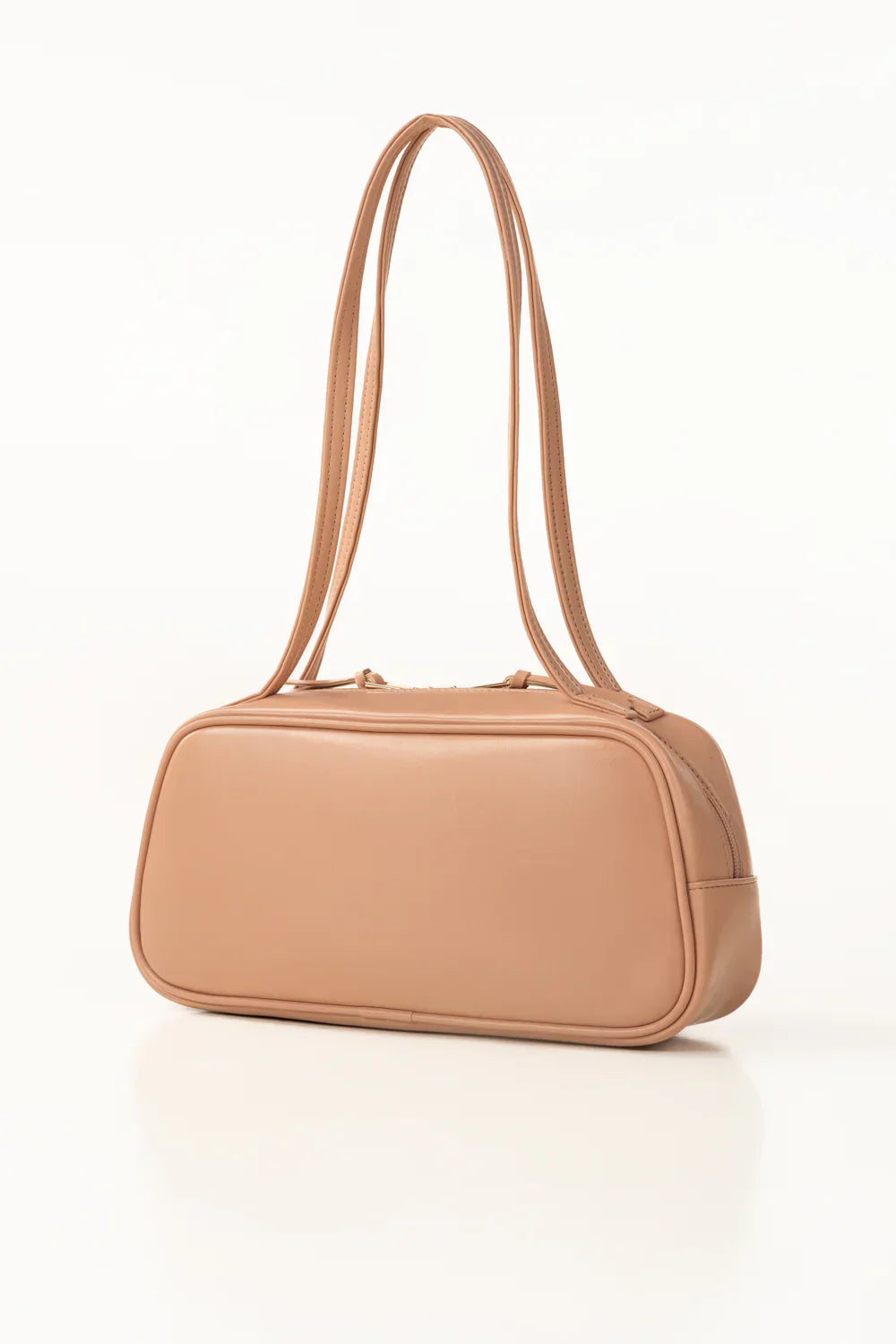 Pink zip-top Shoulder Bag