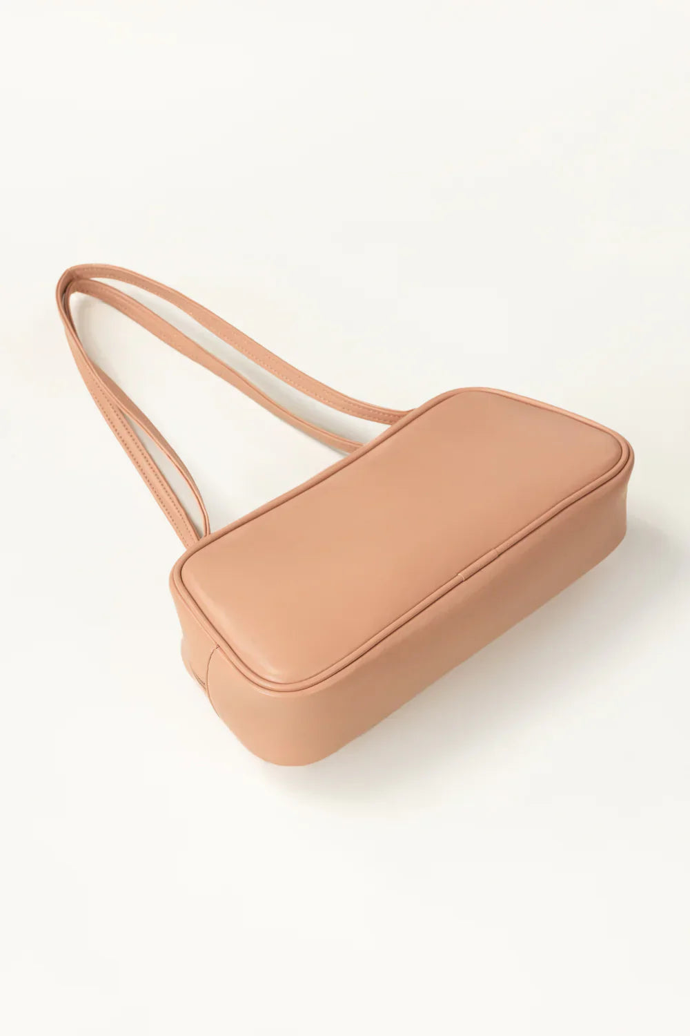 Pink zip-top Shoulder Bag